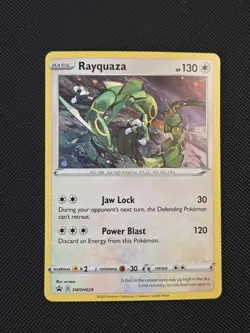 Head🔥 SWIRL 🌀 Rayquaza SWSH029 Cosmos Holo Rare Crown Zenith Pokemon - Image 5