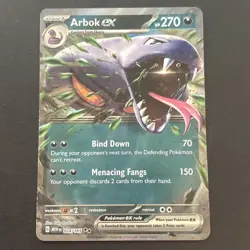 Arbok ex 024/165 Holo Scarlet & Violet 151 Pokemon TCG NM 2023 - Image 1