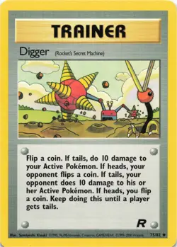 Pokemon - Digger (Rocket's Secret Machine) #75/82 - Team Rocket Unlimited - Image 1
