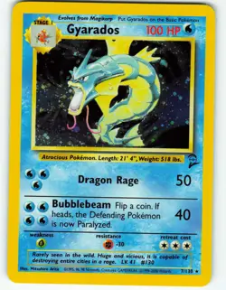 Gyarados - Holo - 7/130 Base Set 2 - Pokemon TCG - 2000 - Image 1