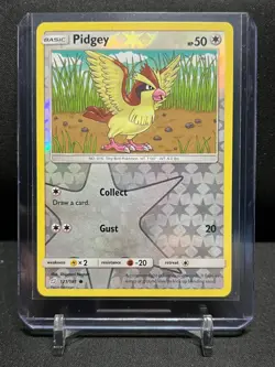 Pidgey 121/181 Reverse Holo Pokemon 2019 S&M Team Up LP - Image 1