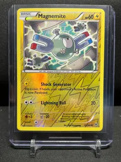 Magnemite 52/162 Reverse Holo Pokemon 2015 XY Breakthrough - LP - Image 1