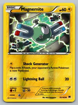 Pokemon TCG XY - BREAKthrough Magnemite (52) 52/162 Reverse Holo - Image 1