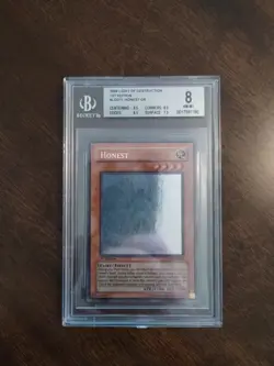 Yu-Gi-Oh! Honest 1st Edition Ghost Rare, BGS 8 Light of Destruction - Image 1
