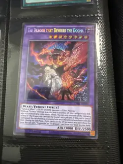 1X NM The Dragon that Devours the Dogma - CH01-EN041 - Secret Rare 1st Edition - Image 1
