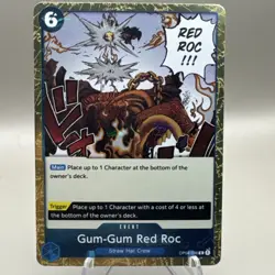 One Piece TCG Gum-Gum Red Roc (Jolly Roger Foil) R Premium The Best- OP04-056 - Image 1