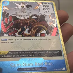 One Piece TCG Gum-Gum Red Roc (Jolly Roger Foil) R Premium The Best- OP04-056 - Image 3