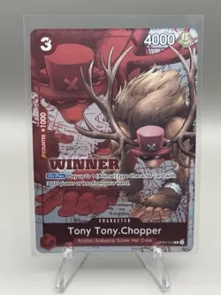 Tony Tony Chopper RARE WINNER CHAMPIONSHIP ALT ART OP04-010 ONE PIECE TCG - Image 1