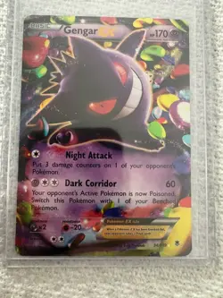 Pokemon TCG Gengar EX Holo 34/119 Psychic Basic 170HP 2014 Eske Yoshinob Card - Image 1