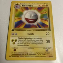 Pokemon TCG Electrode 18/64 1st Edition Nonholo Card WOTC Jungle - Image 1