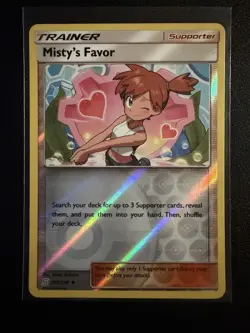 Misty's Favor 202/236 Sm-Unified Minds Reverse Holo Trainer Pokemon Card RH - Image 1