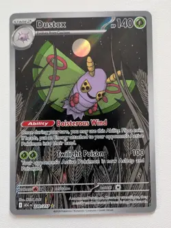 Pokemon Dustox 220/217 ASC Stage 2 Rare Holo Ability Card English - Image 1