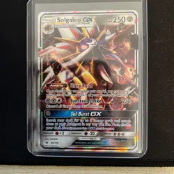 FULL ART Solgaleo Gx 89/149 Ultra Rare Sun Moon Pokemon Card NM/M - Image 1