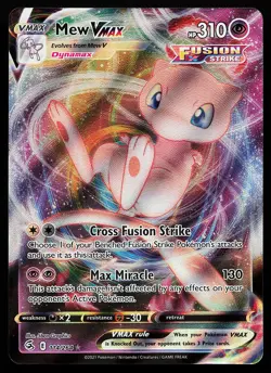 Mew VMAX 114/264 Ultra Rare Fusion Strike Pokemon Card - Image 1