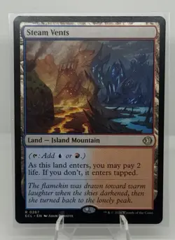 Steam Vents R 0267 Rare Lorwyn Eclipsed Near Mint Card Game MTG Shock Land - Image 1