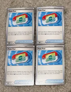 Pokemon Tcg Poke Pad Ascended Heroes 198/217 (Four Cards total) Trainer card - Image 1