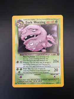 Pokemon Dark Weezing 14/82 Team Rocket Holo Rare Card NM Mint - Image 1