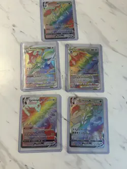 Pokemon VMAX & VSTAR Machamp Arceus Dialga Corviknight Urshifu Card Lot 5 Cards - Image 1