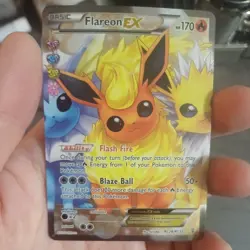 Full Art Holo Rare Flareon EX Radiant Collection RC28/RC32 Pokemon Card - Image 1