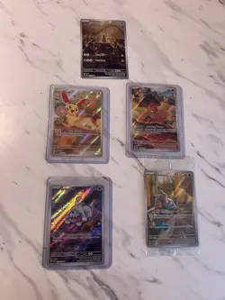 Pokemon Holo Card Lot Sandygast Plusle Magby Mimikyu Greavard 224/198 193/192 - Image 1