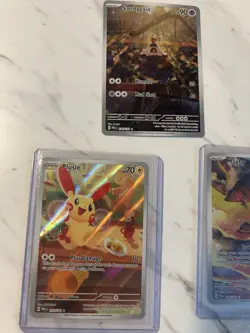 Pokemon Holo Card Lot Sandygast Plusle Magby Mimikyu Greavard 224/198 193/192 - Image 2