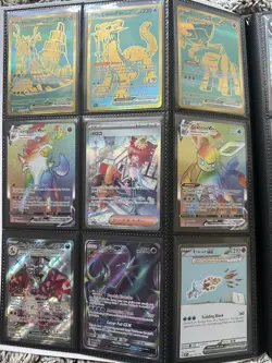 200+ Pokemon Card Binder Lot: SIR, SAR, GX, Gold, IR, Vmax, V, AR, Rainbow, etc - Image 1