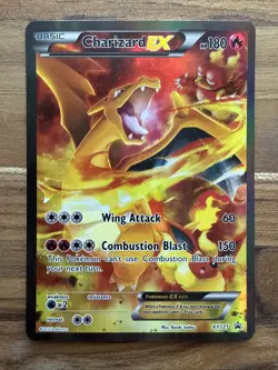 Pokemon TCG Charizard-EX XY121 Holo Promo Card LP - Image 1