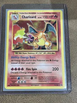 Pokemon TCG XY Evolutions Charizard Holo Rare Card 11/108 - Image 1