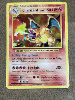 Pokemon TCG XY Evolutions Charizard Holo Rare Card 11/108 - Image 3
