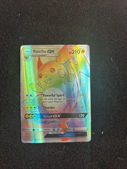Raichu GX - 75/73 - Pokemon Shining Legends Sun & Moon Secret Rare Card LP - Image 1