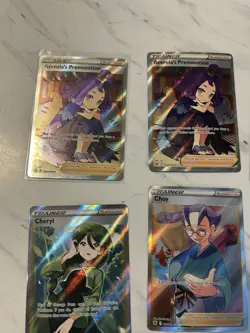 Pokemon Trainer Full Art Holo Card Lot Acerola Allister Roxanne 9 Cards - Image 4