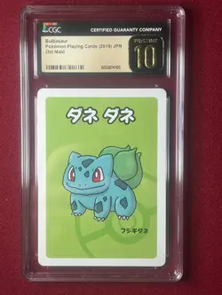 Bulbasaur Old Maid Playing Cards - CGC 10 Pristine - JPN 2019 Pokemon - Image 1