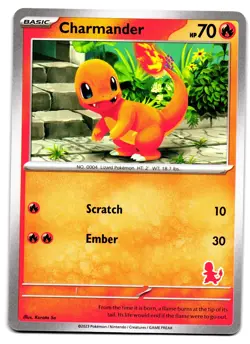 Charmander My First Battle Deck Promo Exclusive Charmander Stamp Pokemon Card NM - Image 1