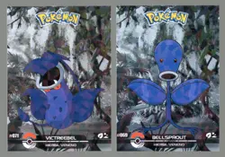 BELLSPROUT & VICTREEBEL - Cracked Ice Holo -Crystal Dark Black 2025-Pokemon Card - Image 1