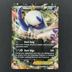 Absol EX XY62 XY Holo Black Star Promo Pokemon TCG Card - Image 2