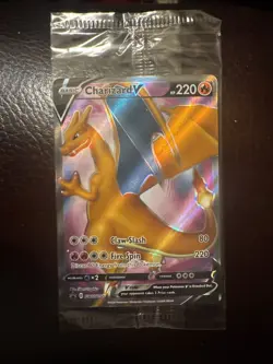 Pokemon Champions Path Charizard V SWSH050 Promo Full Art Card Sealed - Image 1