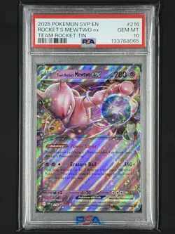 Team Rocket's Mewtwo ex 216 Sv: Scarlet & Violet Promo Cards Holo - Image 1