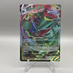 Pokemon TCG Rayquaza VMAX Full Art Ultra Rare Holo Card Crown Zenith 102/159 - Image 1
