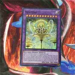 Yu-Gi-Oh! Azamina Fusion Effect Monster 1st Edition Konami 4000/4000 Super Rare - Image 1