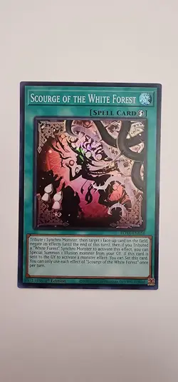 Scourge of the White Forest ROTA-EN056 Super Rare Rage of the Abyss Yu-Gi-Oh NM - Image 1