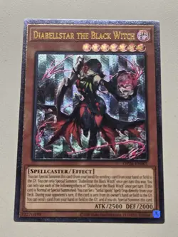 Diabellstar the Black Witch (UTR) OP26-EN001 Heavy Stamp Ultimate Rare Yugioh NM - Image 1