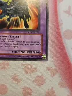 Yu-Gi-Oh! Dark Blade the Dragon Knight 1st Edition DR3-EN095 Rare LP - Image 4