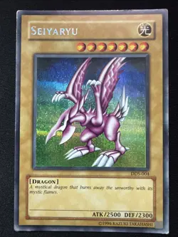 Yu-Gi-Oh! TCG Seiyaryu DDS-004 Prismatic Secret Rare MP - Image 1