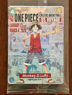 One Piece Monkey.D.Luffy (College Basketball US Voyage) Promotion P-055 - Image 1
