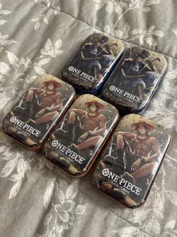 ONE PIECE CARD GAME - Mini TIN PACK Lot Of 5 Tins Set VOL. 2 Art Set - Image 2