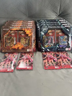 One Piece Illustration Box Vol. 5 and 6 (8 Box Lot) - Factory Sealed Plus EB03 - Image 1