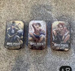 One Piece Card Game Tin Pack Set Vol.2 All Three Tins! - Image 1