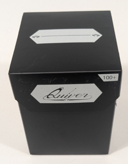 Quiver 100+ Standard Deck Box 1 ONE Divider For Standard Cards Black Pre-Owned - Image 1