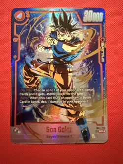Son Goku SCR* Alt Art FB01-139 Secret Rare Dragon Ball Fusion World Card English - Image 1