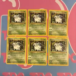 *LOT OF 6* Nidoran - 57/64 - Jungle - Pokemon Card - LP - Image 1